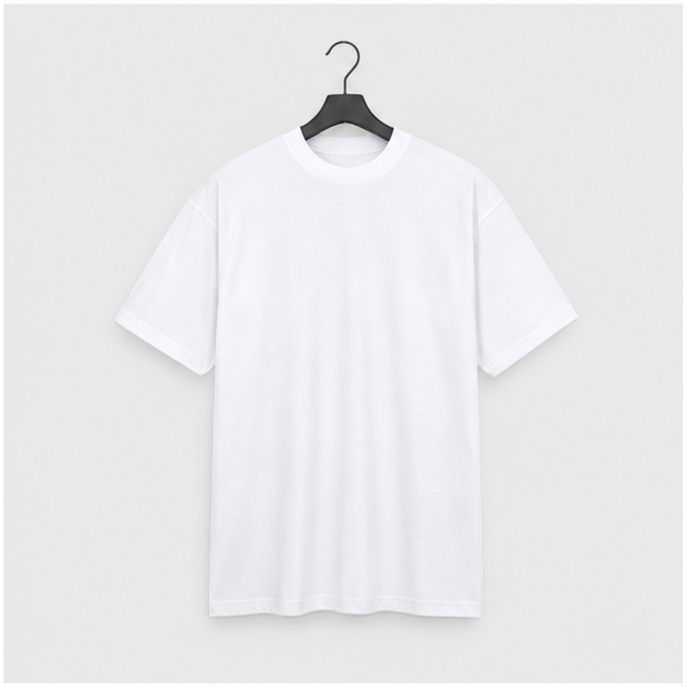 Men's Heavyweight T Shirts ?C Cotton Short Sleeve Crew Neck Plain Tee Top Tshirts Regular-Big Tall Size S-10X - front view